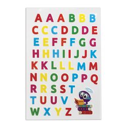 Autocollants guimauve "alphabet anglais", réutilisables, 10x15 cm, UNLAND