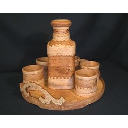 Set for drinks with damask, 2 liters