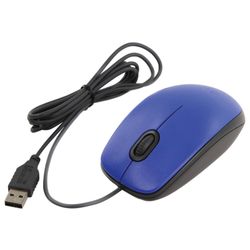 LOGITECH / Wired mouse M110, USB, 2 buttons + 1 wheel-button, optical, blue