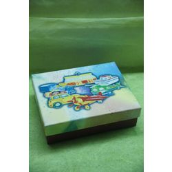 Ярославская майолика / Set of Christmas decorations "Baby cars"