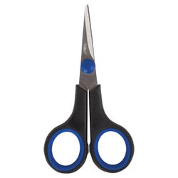 Scissors for hobby and craft TREASURE ISLAND 120 mm, 3-sided sharpening, black and blue
