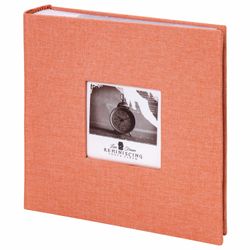 Photo album BRAUBERG "Peach" for 200 photos 10x15 cm, fabric, peach