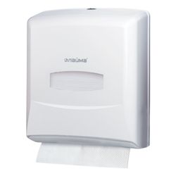 ЛАЙМА / PROFESSIONAL Towel Dispenser (System H3), ZZ (V), white, ABS plastic