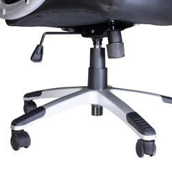 Office chair BRABIX "Grand EX-500", genuine leather, black