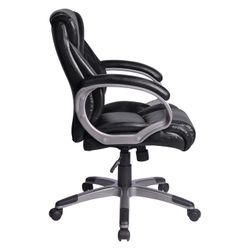 Office chair BRABIX "Eldorado EX-504", eco-leather, black