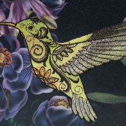 Торжокские золотошвеи / Velvet bag "Hummingbird"