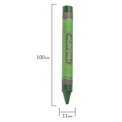 ПИФАГОР / Wax pencils, thickened, 18 colors