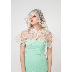Lace drape hoodie "Gentle"