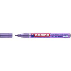 EDDING / Edding / Highlighter verniz brilhante, bico redondo, roxo metálico de 1-2 mm