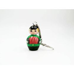 Vyatka souvenir / Keychain - matryoshka "Ivan with accordion"