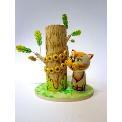 Тверские сувениры / Pencil holder "At Lukomorya"