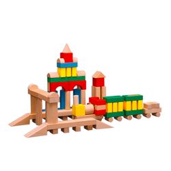 DESIGNER wooden TABLE in a closed container in the thermo - 150 parts color for children from 3 years