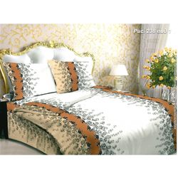 ВладЛен / VladLen / Bed linen from coarse calico "Flower Blues"