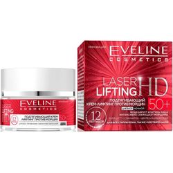 Firming lifting cream anti wrinkle 50+ series laser lifting hd, Eveline, 50 ml