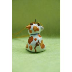Ярославская майолика / Christmas toy "Mini lady", 4 pieces