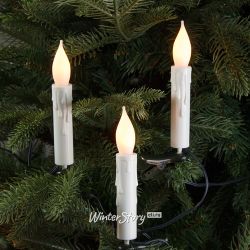 Kaemingk / Serenity Candle Festoon, 15 clips, 5.6 m, green PVC, IP20