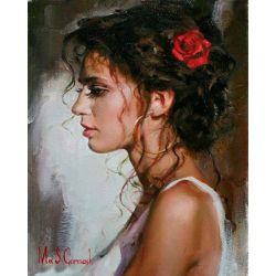 Опт-картина / Painting by numbers 40x50 Charm of tenderness