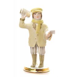 Дулёвский фарфор / Sculpture "Carrier of newspapers", the author of the painting: Silkina T.A.