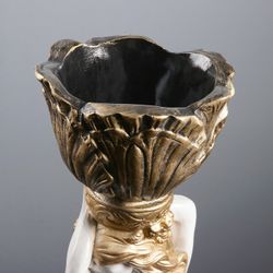 Хорошие сувениры / Figure "Girl standing with a flowerpot on her head, medium" 80 cm