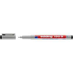 EDDING / Edding / Marker, industriale, per pellicole da proiezione, punta tonda, 0,3 mm Nero