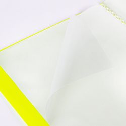 Folder 40 sacks BRAUBERG "Neon", 25 mm, neon yellow, 700 µm