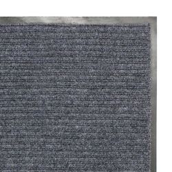 ЛАЙМА / Rug-carpet pile moisture and dirt protection, 0.9x15 m, thickness 7 mm, RIBBED, gray, ROLLED
