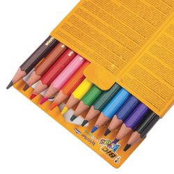 Lápis de cor espessados BIC "Triangle", 12 cores, plástico, triangular, embalagem de papelão