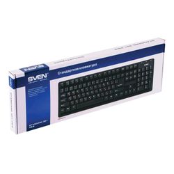 SVEN / Wired Keyboard Standard 301, USB, 104 keys, black
