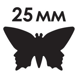 Hole punch shaped "Butterfly" diameter cut figures 25 mm, TREASURE ISLAND