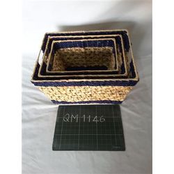 Wicker basket with handles, 3 pcs