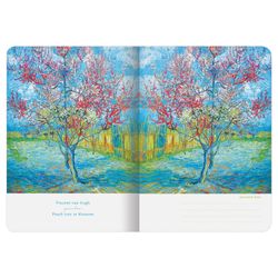 BRAUBERG / Notizbuch 60 l. karierter Einband SoftTouch, beige Papier 70 g / m2, Naht, B5 (179x250 mm), INSIGHT / 4 Stk.