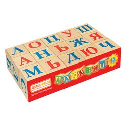 Пелси / Cubes "Alphabet", 15 pcs