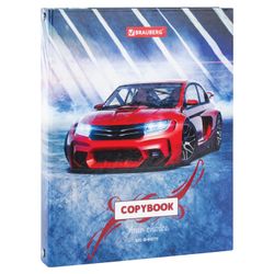 BRAUBERG / Notebook on rings A5 (175x215 mm), 120 sh., Cardboard cover, cage, glossy lamination, "Supercar" / 2 pcs.