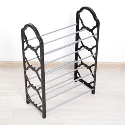 Доляна / Dolana / Shelf for shoes, 4 tiers, 42 × 19 × 58 cm, black