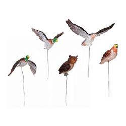 Conjunto de figuritas sobre alambre 'Bird company', hasta 3 cm (5 piezas), LEMAX