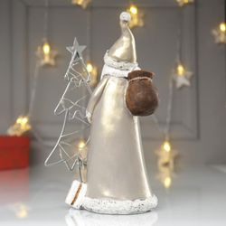 Сималенд / Souvenir light "Santa Claus in a golden fur coat near the Christmas tree - a candle"