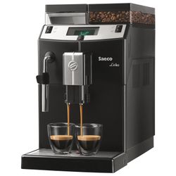 SAECO LIRIKA coffee machine, 1850 w, 2.5 litres, 500g grain container, hand-held cap, black