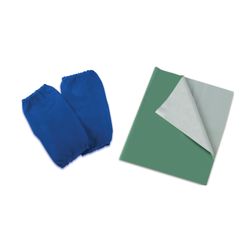A set of lessons PYTHAGORAS: oilcloth PVC green, 69х40 cm, arm cover blue