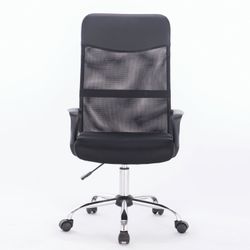 Armchair BRABIX "Tender MG-330", with armrests, chrome, black