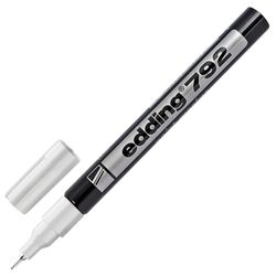 Lackmarkerlack EDDING 792, 0,8 mm, WEISS, Metallspitze, Kunststoffkörper