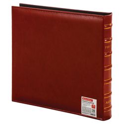 Photo album BRAUBERG "Delta" for 500 photos 10x15 cm, smooth skin, brown