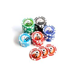 GamesDealer / Poker set Royal Flush Black for 500 chips