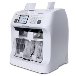 CASSIDA Zeus banknote counter-sorter, 5 currencies, 1000 banknotes / minute, IR-, UV-, magnetic detection, verification SER No.