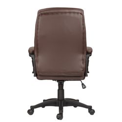 Sedia da ufficio BRABIX "Enter EX-511", ecopelle, marrone