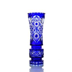 Гусевской Хрустальный завод / Crystal vase for flowers "Fantasy" blue