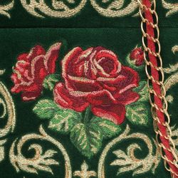 Торжокские золотошвеи / Velvet bag "Dolce rose"