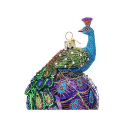 Kurts Adler / Arbre de Noël jouet "Boule" Paon ", 13 cm
