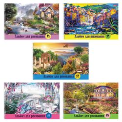 HATBER / Skizzenbuch "Feenecken der Welt" (5), 205x300 mm, 48 Blatt A4, Spirale, Kartoneinband