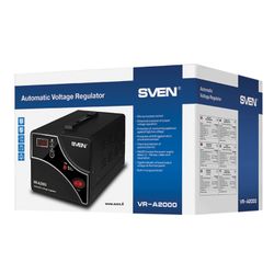 SVEN / Voltage stabilizer VR-A2000, 2000VA / 1200 W, 2 sockets, input voltage 140-275 V