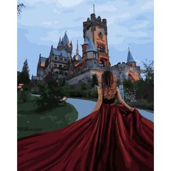 Опт-картина / Painting by numbers 40x50 GX 32705 Red dress